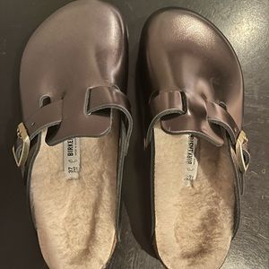 Boston Shearling Mule Slides
